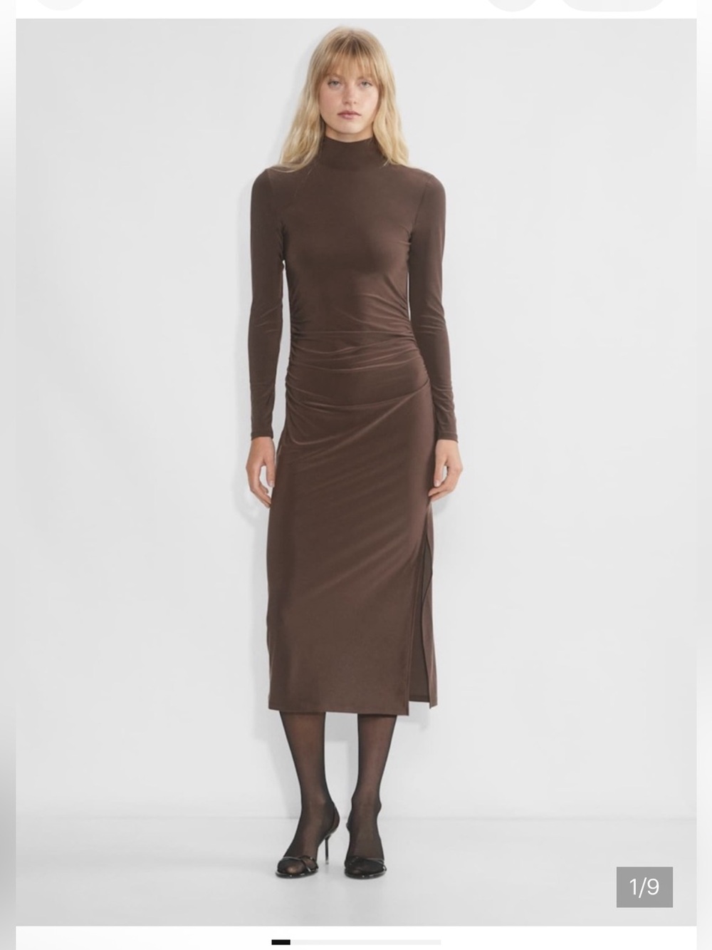 Aritzia Wilfred Remedy Dress Mocha XS